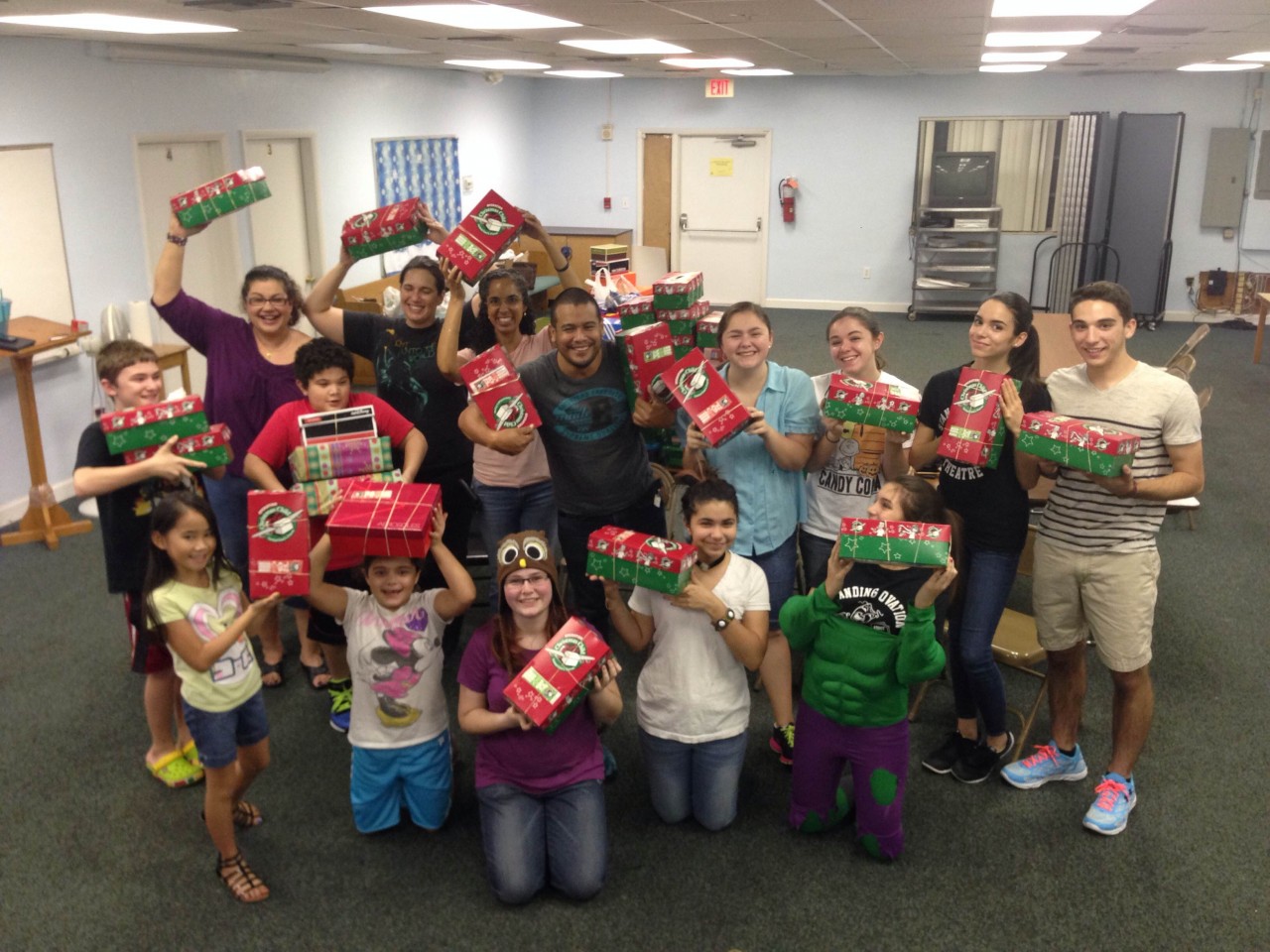 Operation Christmas Child Packing Party 2014